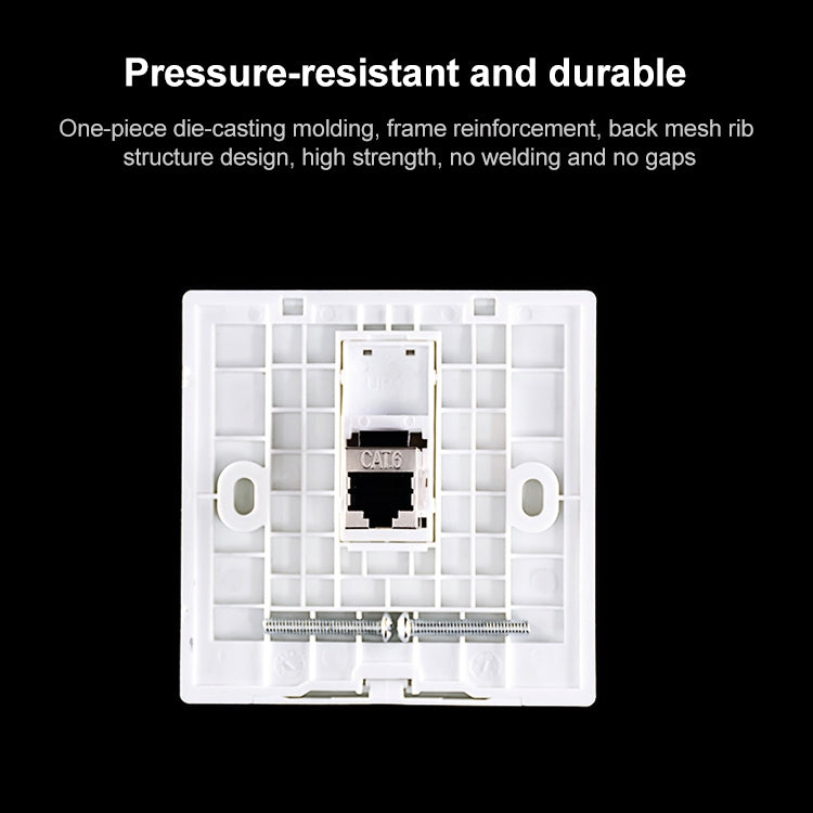 CAT.6 Shielded Pass-through Network Module, Single Port Panel + Shielded Pass-through (Gold) Eurekaonline