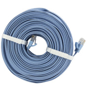 CAT6 Ultra-thin Flat Ethernet Network LAN Cable, Length: 50m(Blue) Eurekaonline