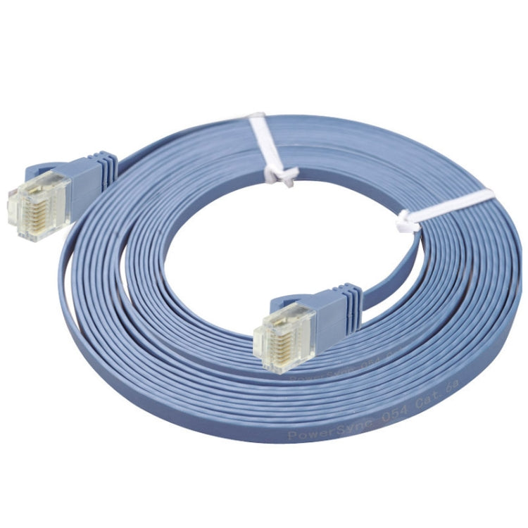 CAT6 Ultra-thin Flat Ethernet Network LAN Cable, Length: 50m(Blue) Eurekaonline