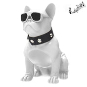 CH-M10 Bulldog Shape Stereo Wireless Bluetooth Speaker, Support TF Card / U Disk / FM(White) Eurekaonline