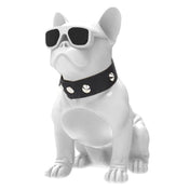 CH-M10 Bulldog Shape Stereo Wireless Bluetooth Speaker, Support TF Card / U Disk / FM(White) Eurekaonline