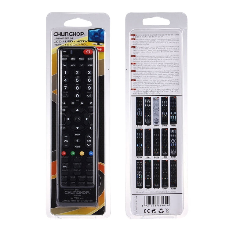 CHUNGHOP E-T908 Universal Remote Controller for TCL LED TV / LCD TV / HDTV / 3DTV Eurekaonline