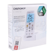 CHUNGHOP K-380EW WiFi Smart Universal LCD Air-Conditioner Remote Control with Holder, Support 2G / 3G / 4G / WiFi Network(White) Eurekaonline