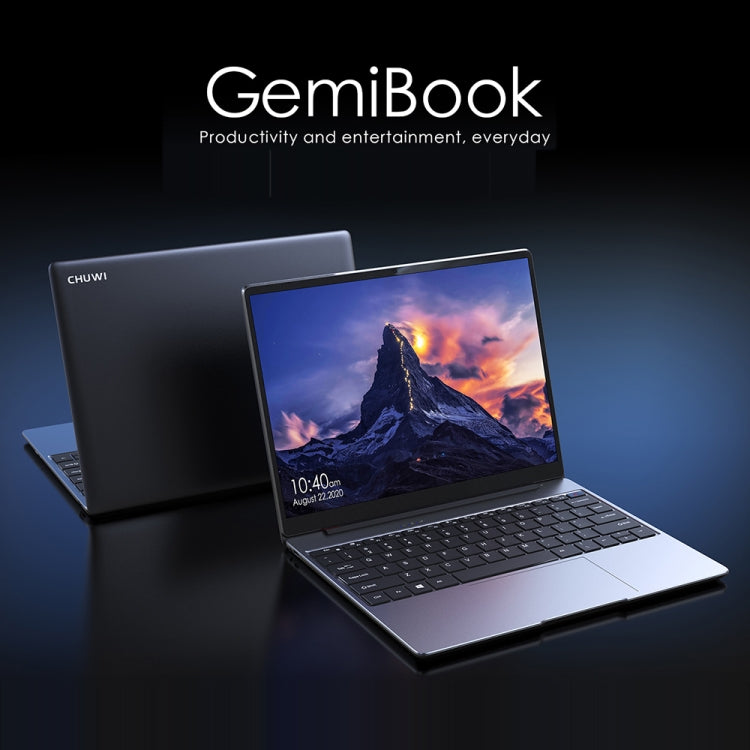CHUWI GemiBook, 13 inch, 8GB+256GB, Windows 10 Home, Intel Celeron J4115 Quad Core 1.8GHz, Support Dual Band WiFi / Bluetooth / TF Card Extension (Dark Gray) Eurekaonline