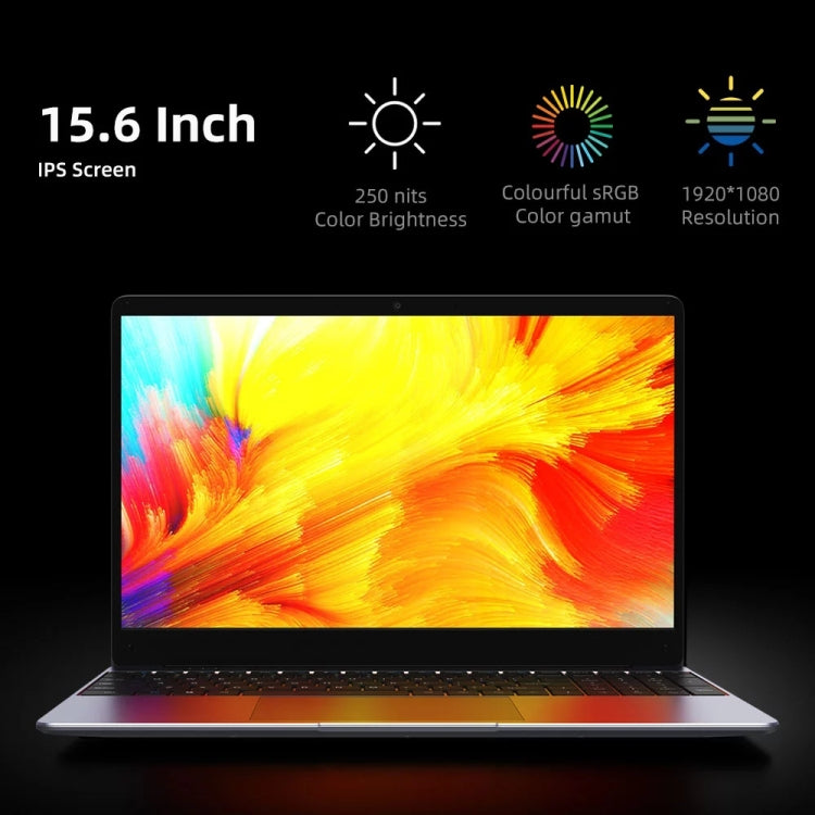 CHUWI HeroBook Plus, 15.6 inch, 8GB+256GB, Windows 10, Intel Celeron J4125 Quad Core up to 2.7GHz, Support WiFi / Bluetooth / TF Card Extension / Mini HDMI (Dark Gray) Eurekaonline