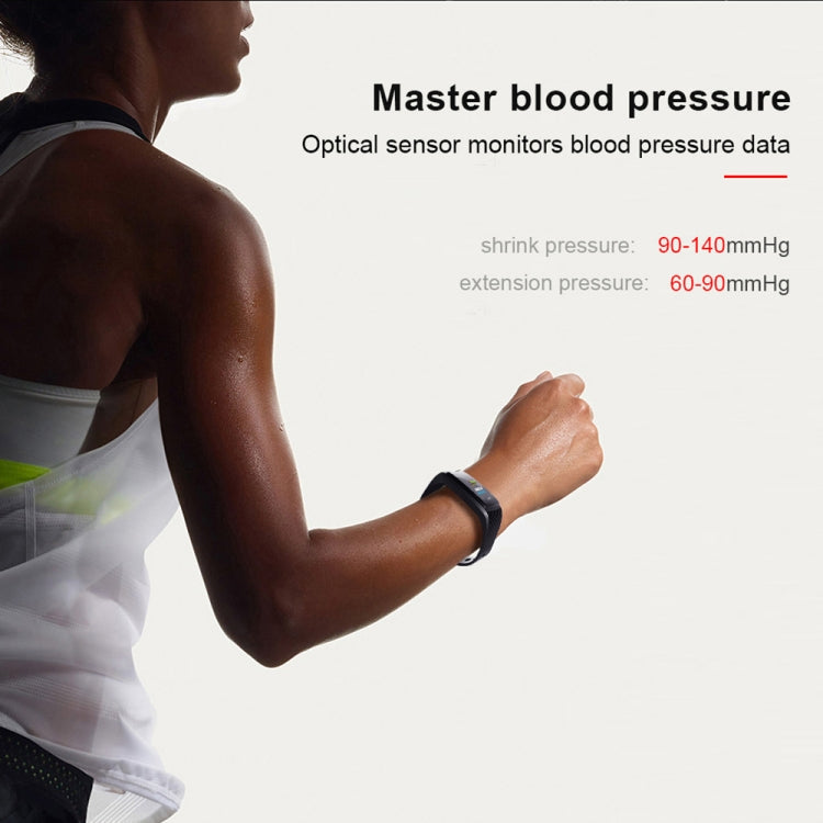 CK17S 0.96 inches IPS Screen Smart Bracelet IP67 Waterproof, Support Call Reminder / Heart Rate Monitoring / Blood Pressure Monitoring / Sleep Monitoring (Black) Eurekaonline