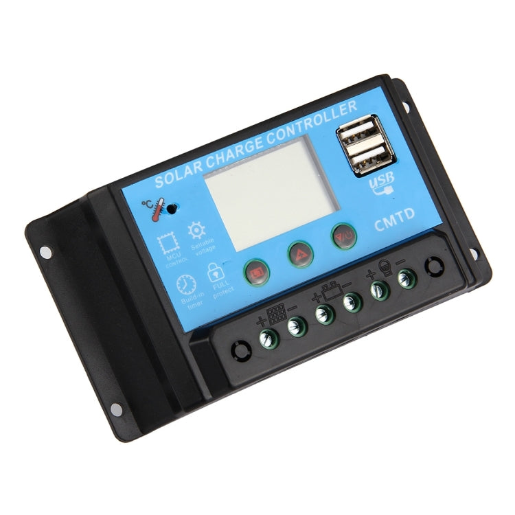 CMTD-2420 20A 12V/24V Solar Charge / Discharge Controller with LED Display & Dual USB Ports Eurekaonline