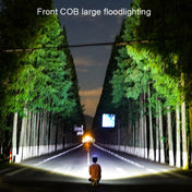 COB Floodlight Headlights Glare Night Fishing Headlamp, Style: With White/Red Tail Light (Black) Eurekaonline