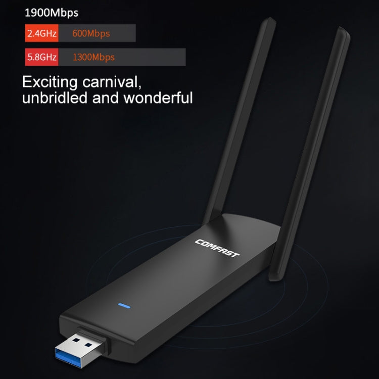 COMFAST CF-939AC 1900Mbps Dual-band Wifi USB Network Adapter with USB 3.0 Base Eurekaonline