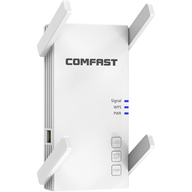 COMFAST CF-AC2100 2100Mbps Wireless WIFI Signal Amplifier Repeater Booster Network Router with 4 Antennas, EU Plug Eurekaonline
