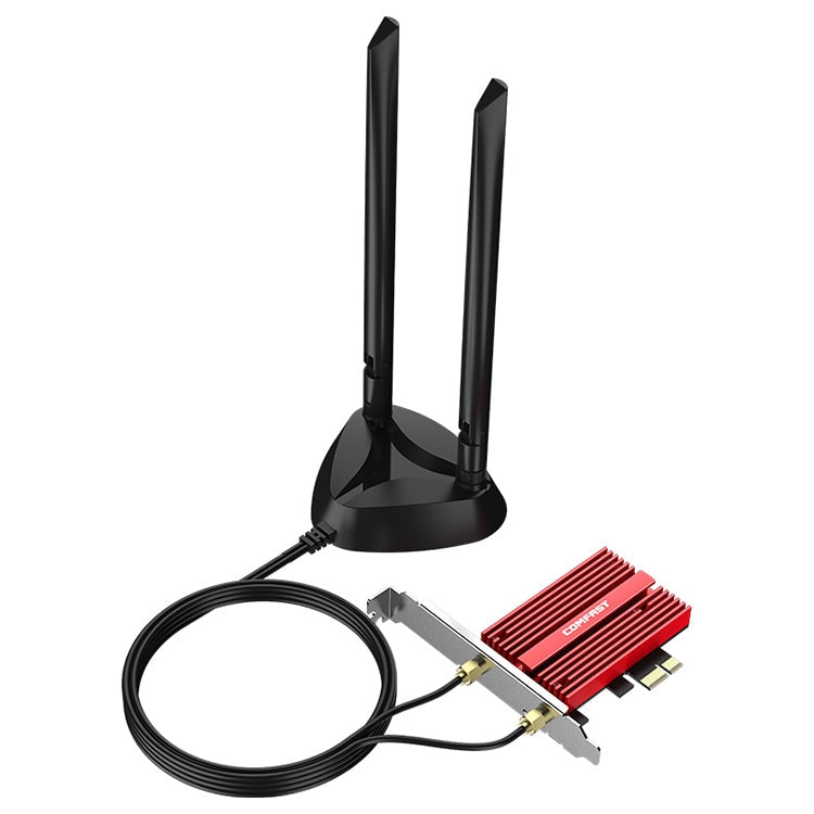COMFAST CF-AX210 PLUS 5374Mbps Tri-band + Bluetooth 5.2 Wireless WiFi6E PCI-E Network Card Eurekaonline