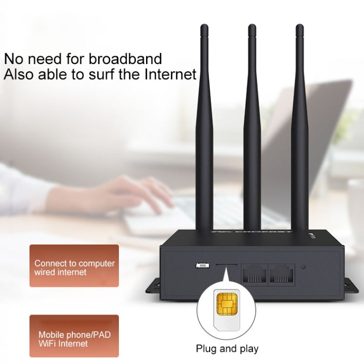 COMFAST CF-E7 300Mbps 4G Outdoor Waterproof Signal Amplifier Wireless Router Repeater WIFI Base Station with 3 Antennas Eurekaonline