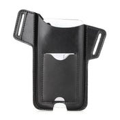 CONTACTS FAMILY Crazy Horse Leather Large Screen Mobile Phone Belt Holster(Black) Eurekaonline