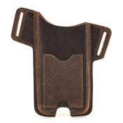 CONTACTS FAMILY Crazy Horse Leather Large Screen Mobile Phone Belt Holster(Brown) Eurekaonline