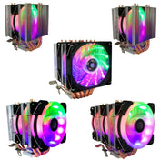 COOL STORM CT-4U-9cm Heat Pipe Dual-Tower CPU Radiator Copper Pipe 9 Cm Fan For Intel/AMD Platform Specification： Color Light 3-wire Double Fan Outer Light Eurekaonline
