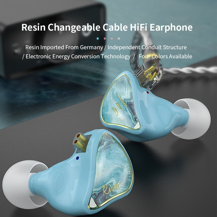 CVJ Hybrid Technology HiFi Music Wired Earphone With Mic(River) Eurekaonline