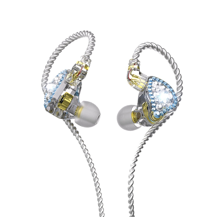 CVJ Liuli 3.5mm In-ear Wired Headphones,Length 1.25m (Blue) Eurekaonline