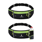 CWILKES MF-008 Outdoor Sports Fitness Waterproof Waist Bag Phone Pocket, Style: Four Pockets(Black Green) Eurekaonline