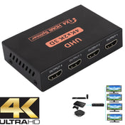 CY10 UHD 4K x 2K 3D 1 x 4 HDMI Splitter(Black) Eurekaonline