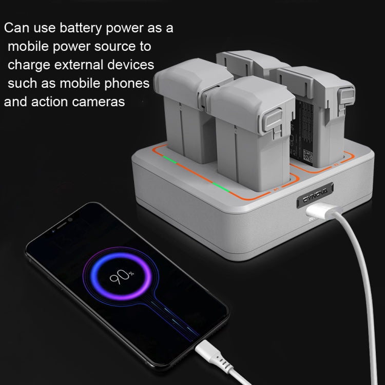 CYNOVA  Two-Way Charging Butler Can Charge 4 Batteries For DJI Mini 3 Pro Eurekaonline