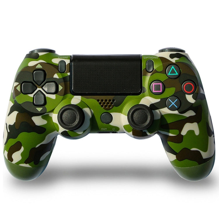 Camouflage Wireless Bluetooth Game Handle Controller with Lamp for PS4, US Version(Green) Eurekaonline