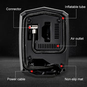 Car 12V Portable Inflatable Cylinder Pedal Digital Display Air Pump with Light & Tool Box Eurekaonline