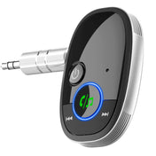 Car Bluetooth Receiver Music Player Wireless Audio Converter(Black) Eurekaonline