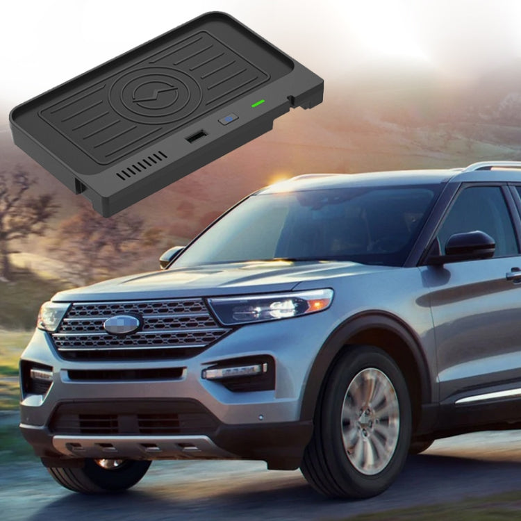 Car Fast Charging Wireless Charger for Ford Explorer 2020-2021, Left Driving(Black) Eurekaonline