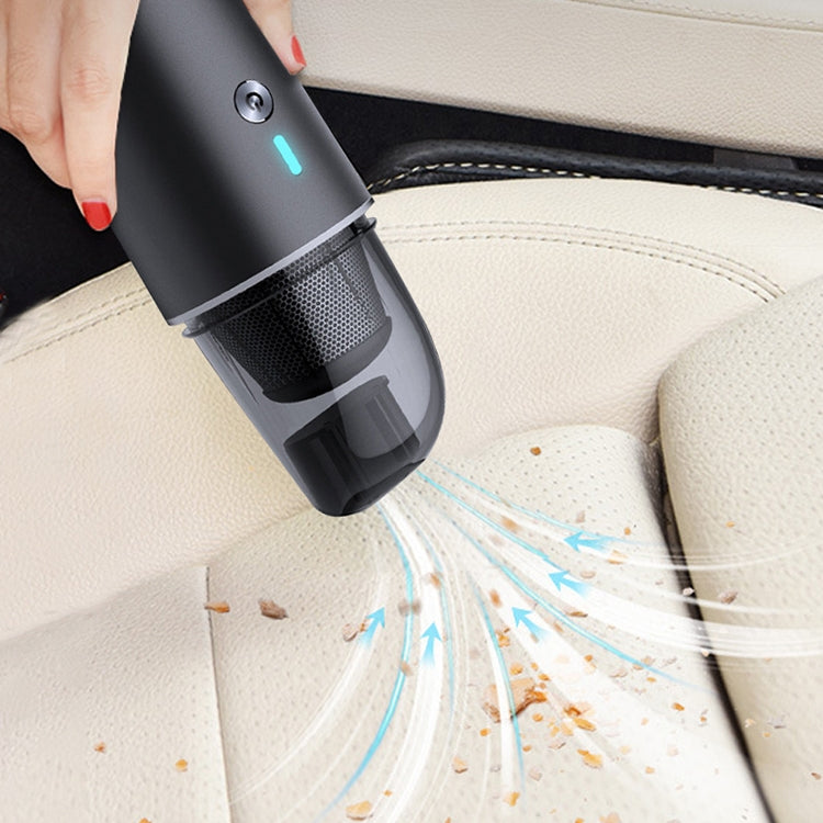 Car / Household Wireless Portable 90W Handheld Powerful Vacuum Cleaner (Navy Blue) Eurekaonline