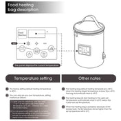 Car Outdoor Bottle Wipes Food Heating Warm Bag Temperature Adjustable Bottle Warmer(Round Gray) Eurekaonline