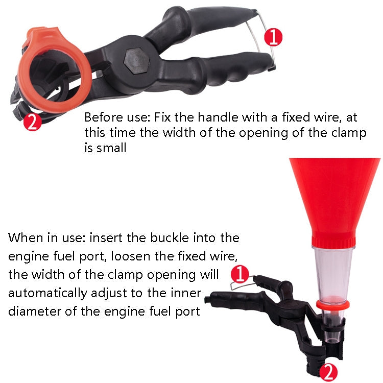 Car Plus Oil Funnel Tool Oil Filling Machine, Specification: A Version Eurekaonline