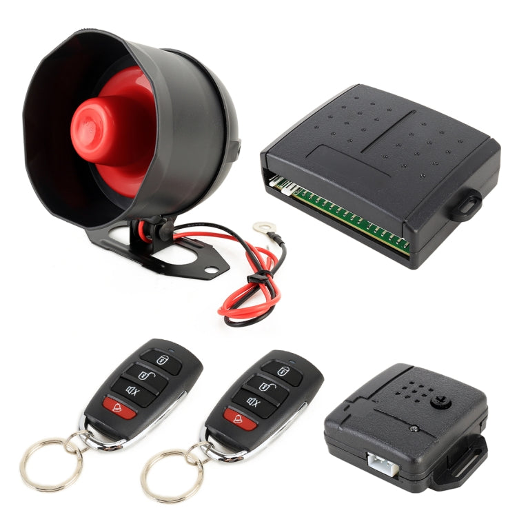 Car Safety Warning Alarm System with Two Remote Controls, DC 12V Eurekaonline