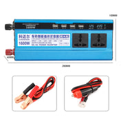 Carmaer 12V to 220V 1600W Three Socket Car Double Digital Display Inverter Household Power Converter Eurekaonline