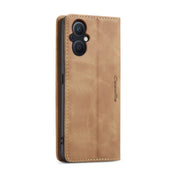 CaseMe 013 Multifunctional Horizontal Flip Leather Phone Case For OPPO Reno7 Z Global/Reno7 Lite Global/Reno8 Lite Global/F21 Pro 5G Global/Reno8 Z Global(Brown) Eurekaonline