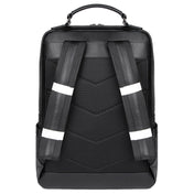 Casual Business Cowhide Leather Backpack Laptop Bag For Men(Black) Eurekaonline