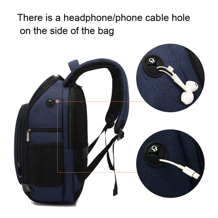 Cationic SLR Backpack Waterproof Photography Backpack with Headphone Cable Hole(Black) Eurekaonline