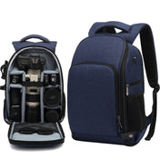 Cationic SLR Backpack Waterproof Photography Backpack with Headphone Cable Hole(Black) Eurekaonline