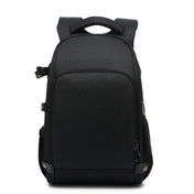 Cationic SLR Backpack Waterproof Photography Backpack with Headphone Cable Hole(Black) Eurekaonline