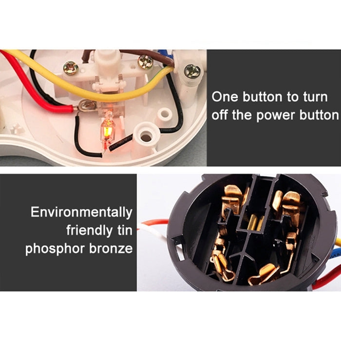 Charging Plug-in Wiring Board Creative Rotary Towline Board 13A Deformed Socket with USB, UK Plug, 5-Bit Socket(Black) Eurekaonline