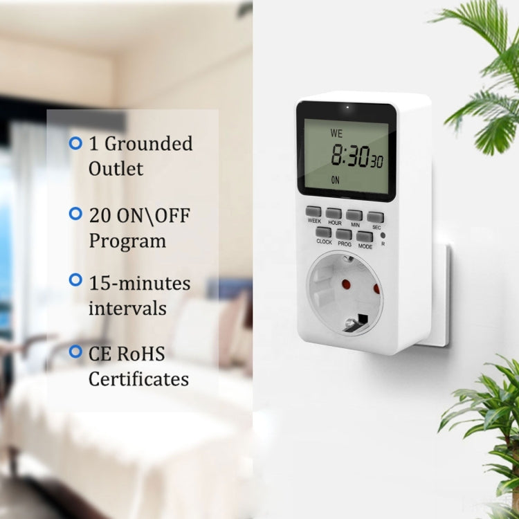 Charging Smart Switch Timing Socket(EU Plug -230V 50Hz 16A) Eurekaonline