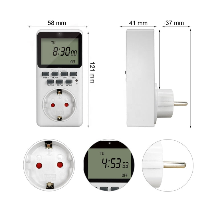 Charging Smart Switch Timing Socket(EU Plug -230V 50Hz 16A) Eurekaonline