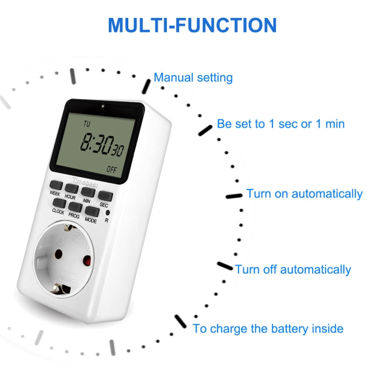 Charging Smart Switch Timing Socket(EU Plug -230V 50Hz 16A) Eurekaonline