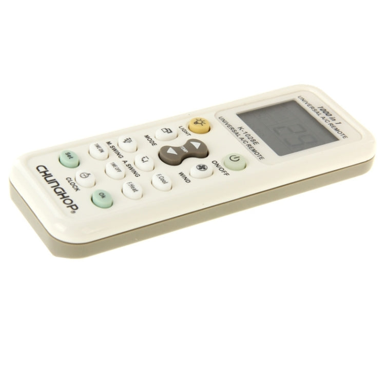 Chunghop K-1028E 1000 in 1 Universal A/C Remote Controller with Flashlight(White) Eurekaonline