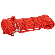 Climbing Auxiliary Rope Static Rope Safety Rescue Rope, Length: 15m Diameter: 10mm(Red) Eurekaonline