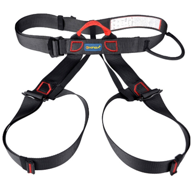 Climbing Harness Safe Seat Belt for Rock High Level Caving Climbing Adjustable Rappelling Equipment Half Body Guard Protect(Black) Eurekaonline