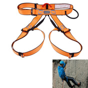 Climbing Harness Safe Seat Belt for Rock High Level Caving Climbing Adjustable Rappelling Equipment Half Body Guard Protect(Orange) Eurekaonline