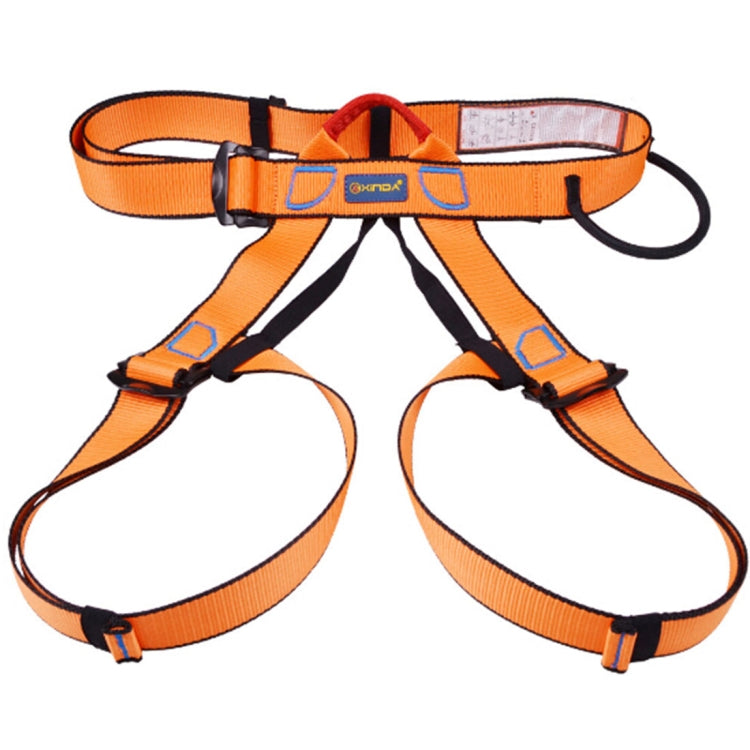 Climbing Harness Safe Seat Belt for Rock High Level Caving Climbing Adjustable Rappelling Equipment Half Body Guard Protect(Orange) Eurekaonline