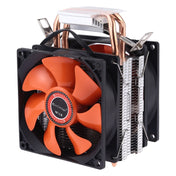 CoolAge AMD CPU Heatsink Hydraulic Bearing Cooling Fan Double Cooling Fan 3 Pin for Intel LGA775 115X AM2 AM3 AM4 FM1 FM2 1366 Eurekaonline