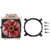 CoolAge L400 DC 12V 1600PRM 40.5cfm Heatsink Hydraulic Bearing Cooling Fan CPU Cooling Fan for AMD Intel 775 1150 1156 1151(Red) Eurekaonline