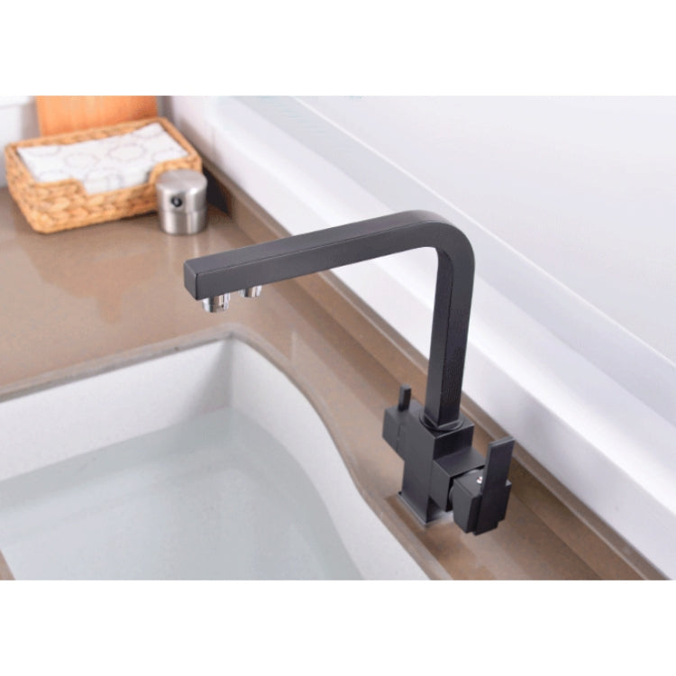Copper Kitchen Sink Hot&Cold Water Purifier Faucet, Specification: Black Eurekaonline